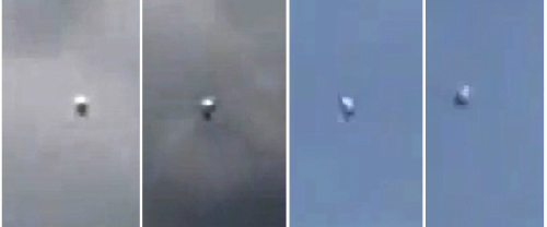 Những hình ảnh được cho là UFO xuất hiện tại Marabamba, Peru ngày 23/3.